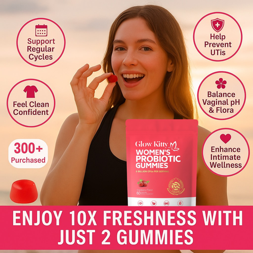 Glow Kitty™ Cranberry Probiotic Gummies