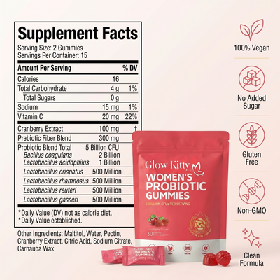 Glow Kitty™ Women's Probiotic Gummies